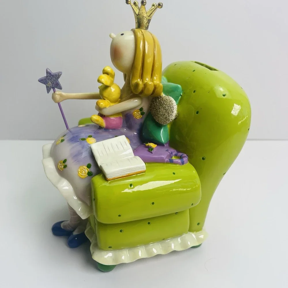 Fairy Princess‎ with Star Wand Bunny Pink and Green Coin Bank Koolitz Blowfish
